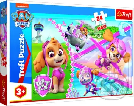 Tlapková patrola: Odvážná Skye MAXI - puzzle z kategorie 15 - 60 dílků