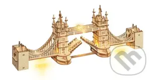 Svítící Tower Bridge (3D dřevěné puzzle) - puzzle z kategorie 3D puzzle