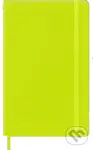 Moleskine - žltozelený zápisník (stredný, čistý, pevná väzba, elastické zatváranie)