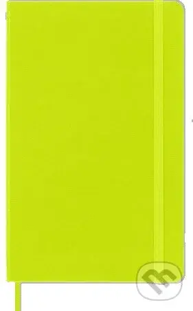 Moleskine - žltozelený zápisník (stredný, čistý, pevná väzba, elastické zatváranie)