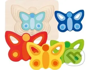 Motýl (Vícevrstvá vkládačka) - puzzle z kategorie Maxi dílky