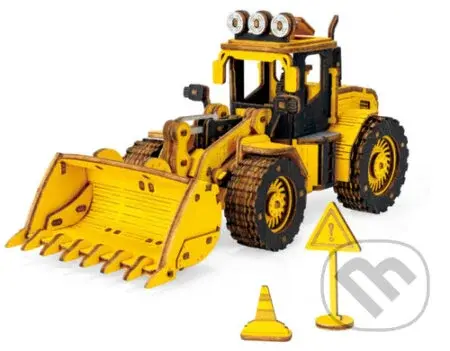 3D dřevěné puzzle Buldozer (211 dílků) - puzzle z kategorie 3D puzzle