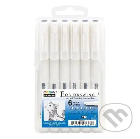 Technický popisovač 4600-6A 6KS Čierny (B/0,5/0,3/0,1/0,05/0,03)