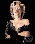 Malování podle čísel: - Marilyn Monroe v černých šatech,Malování podle čísel: - Marilyn Monroe v černých šatech