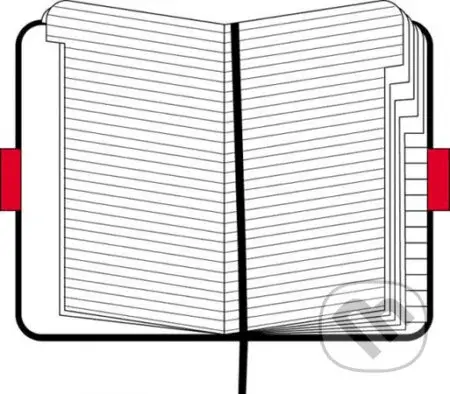 Moleskine - stredný adresár (čierny)