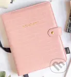 Zápisník v koženom obale - ružový (You go, girl!)