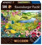 Divoká zahrada, dřevěné - puzzle z kategorie Přírodní scenérie
