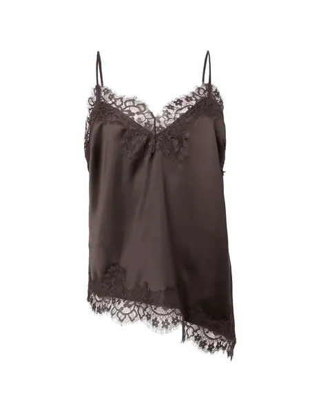 VERO MODA Top 'VMSALLY'  čokoládová