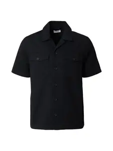 DAN FOX APPAREL Košeľa 'Nelson'  čierna