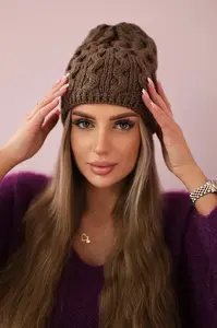 Kesi Čapica s fleece Teresa K285 mocca