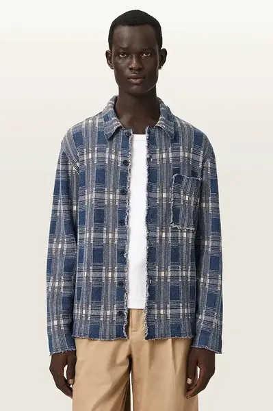 AllSaints kardigan pánský se lnem SOLMAR