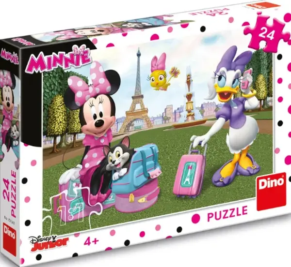 Puzzle Minnie v Paříži 24 dílků (poškozená)