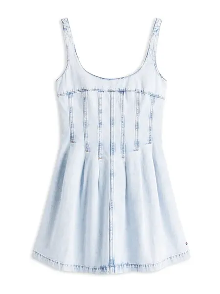 Tommy Jeans Šaty  modrá denim