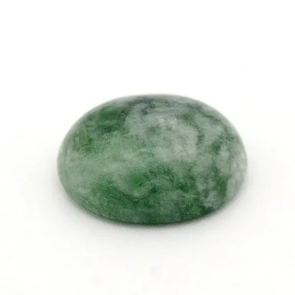 Oval Natural Green Spot Jasper Cabochons