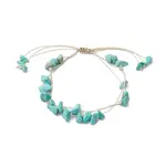 Synthetic Turquoise Braided Bead Bracelets