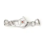 Brass Micro Pave Cubic Zirconia Lobster Claw Clasps