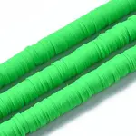 Flat Round Handmade Polymer Clay Beads