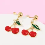 Brass Enamel Stud Earrings