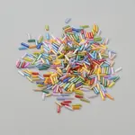 Transparent Colours Rainbow Glass Round Bugle Beads