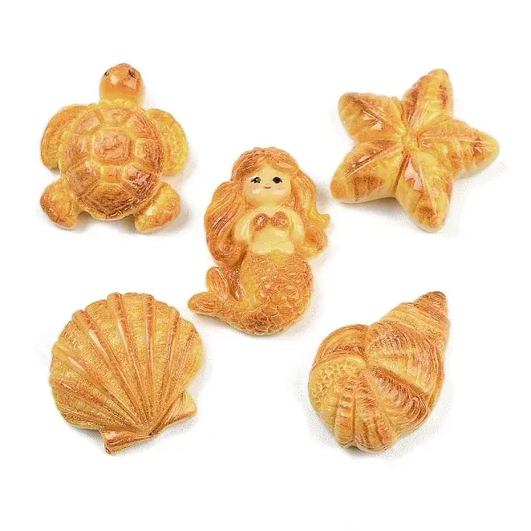 Marine Animal Opaque Resin Cabochons