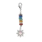 Sun Alloy & Cat Eye Pendant Decoration