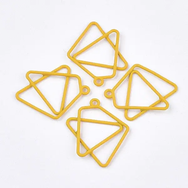 Spray Painted Alloy Pendants