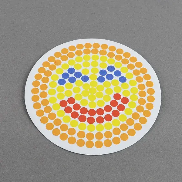 Flat Round DIY Fuse Beads Cardboard Templates