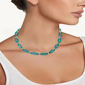 1Pc Acrylic Oval Link Chain Necklaces for Women