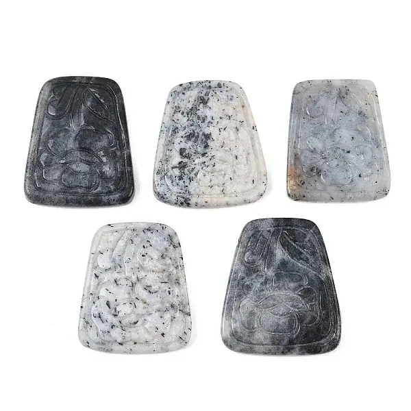 Natural Agate(Dyed & Heated) Carved Pendants