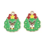 Christmas Alloy Enamel Pendants
