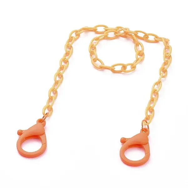Personalized ABS Plastic Cable Chain Necklaces