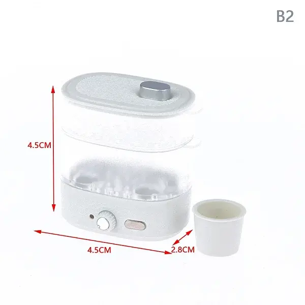 1:12 Dollhouse Miniature Microwave Steamer Bread Cabinet