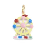 Amusement Park Spray Painted Brass Pendants
