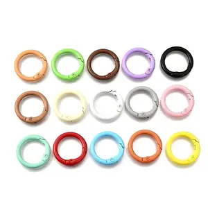 Spray Painted Alloy Spring Gate Rings