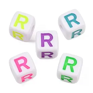 Opaque Acrylic Enamel European Beads