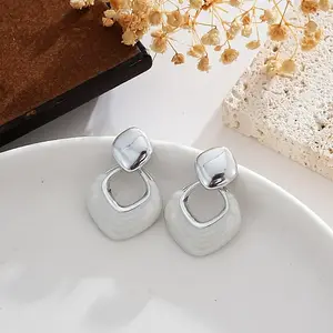 Alloy & Enamel Stud Earrings