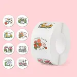 500Pcs Animals Roll Stickers