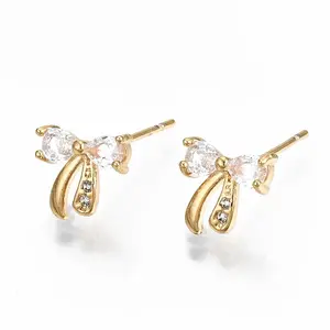 Brass Stud Earrings