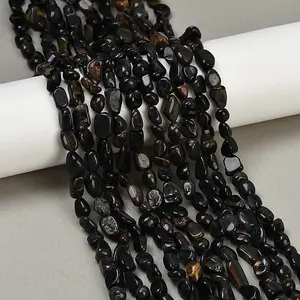 Dyed Natural Blue Tiger Eye Beads Strands