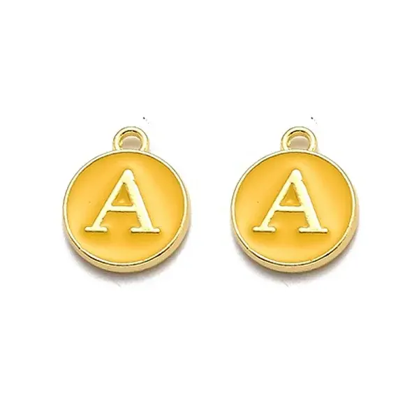 Golden Plated Alloy Enamel Charms