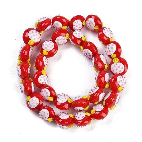Handmade Lampwork Bumpy Beads Strands