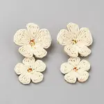 Ally with Raffia Grass Studs Earrings