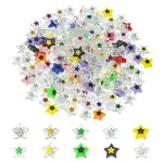 250Pcs 5 Styles Opaque & Transparent Acrylic Beads