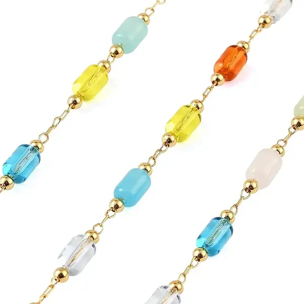 Handmade Brass Glass Beaded Chains