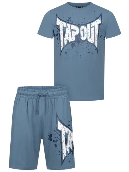 Tapout Tréningový komplet 'Dunlab'  modrosivá / biela