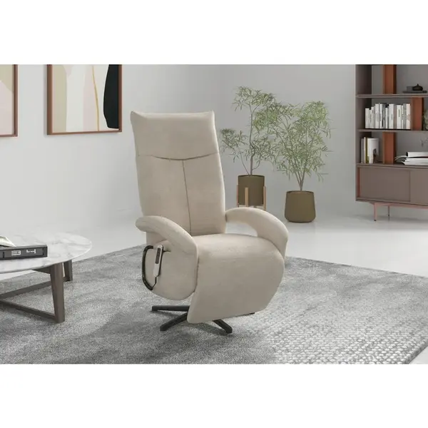 Sit & More RELAXAČNÍ KŘESLO, textil, pískové barvy