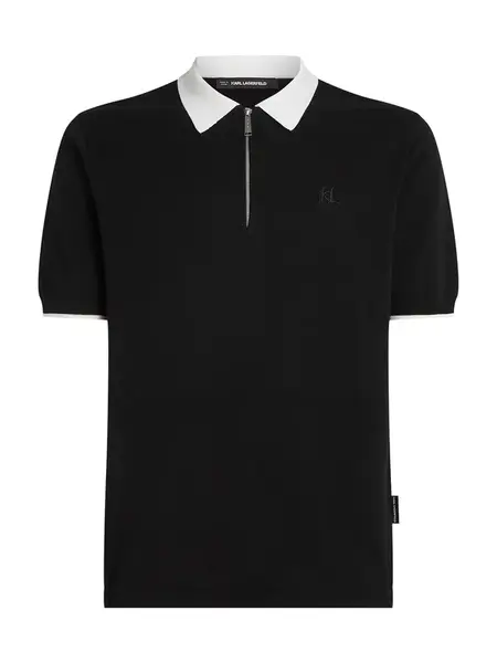 Karl Lagerfeld Tričko  čierna / prírodná biela