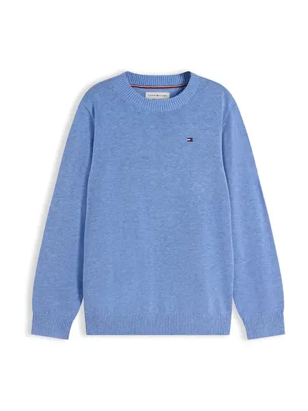 TOMMY HILFIGER Sveter 'Essential Flag Embroidery'  modrá