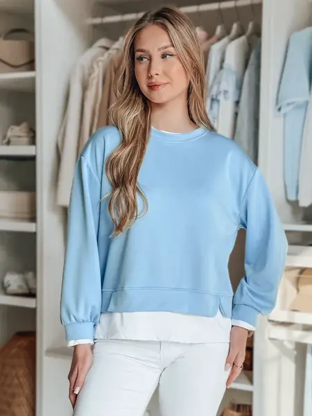 Dámska oversize mikina LUZZIO modrá