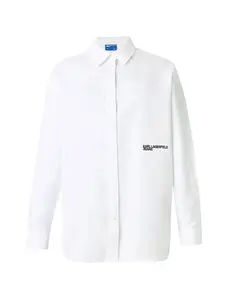 KARL LAGERFELD JEANS Blúzka  čierna / biela